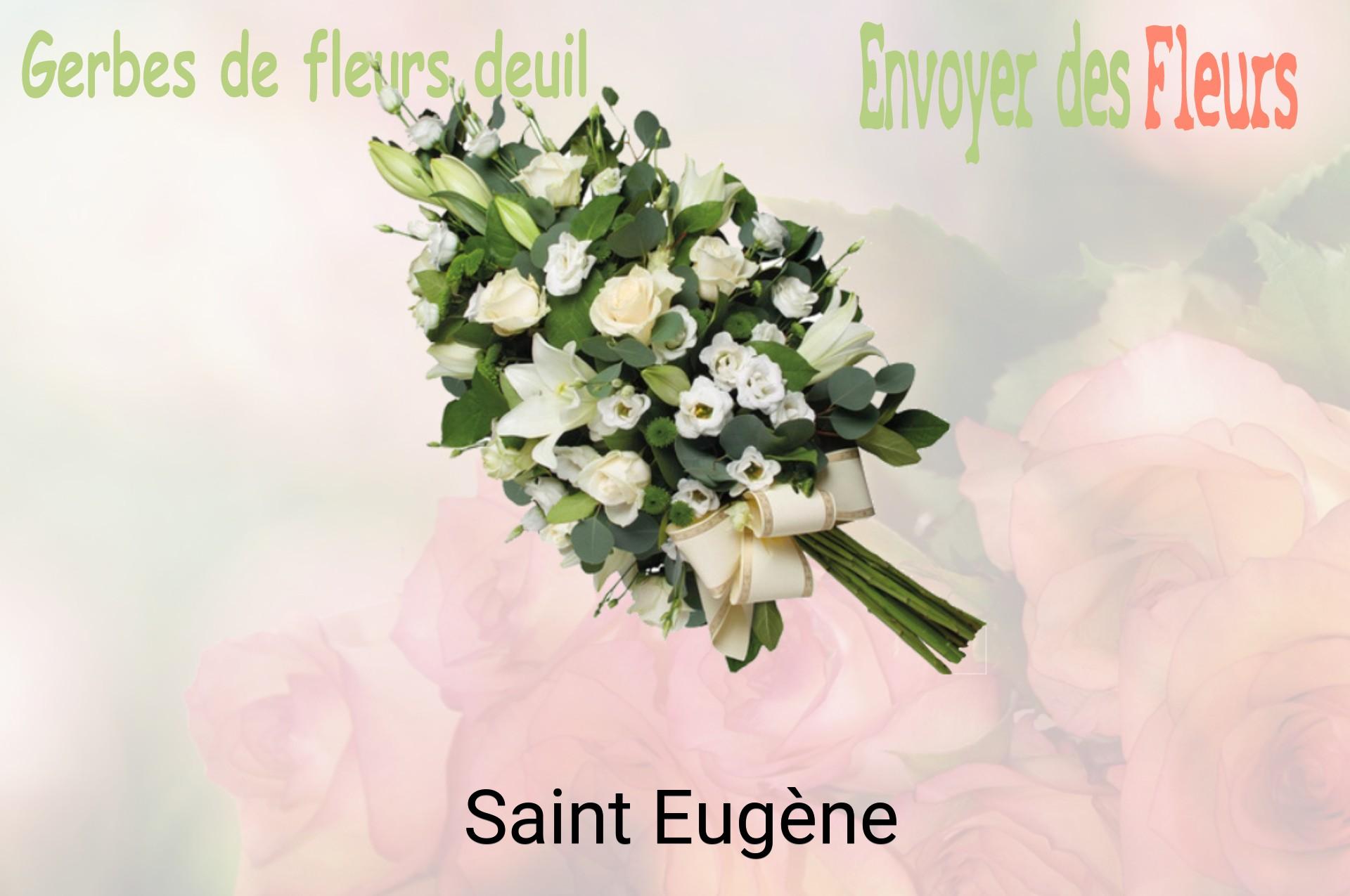 Gerbe de fleurs de deuil livrée à Saint-Eugène